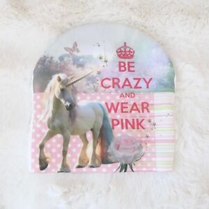 pink unicorn "be crazy and wear pink" beanie